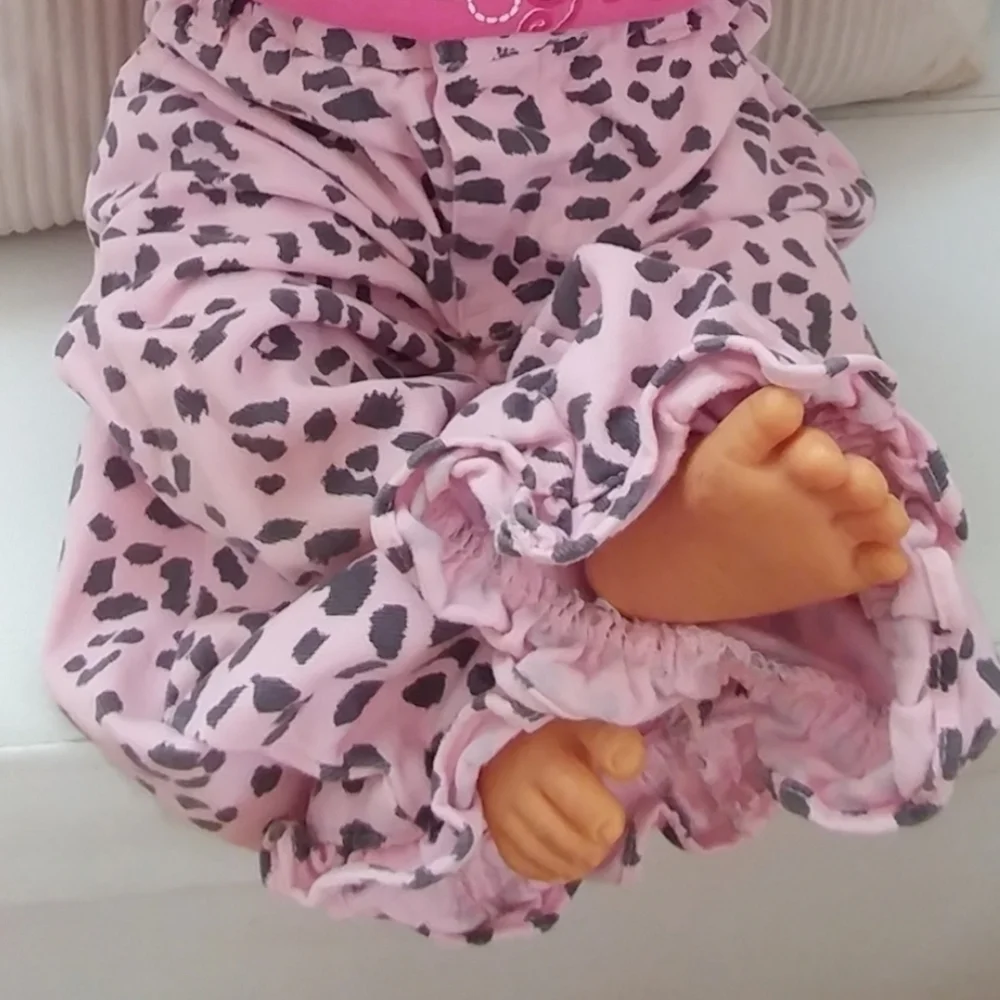 Pink Leopard Gingham Bundle 3-6M Heart Drama Queen Onesie Ruffle Pants Shorts - Picture 10 of 15